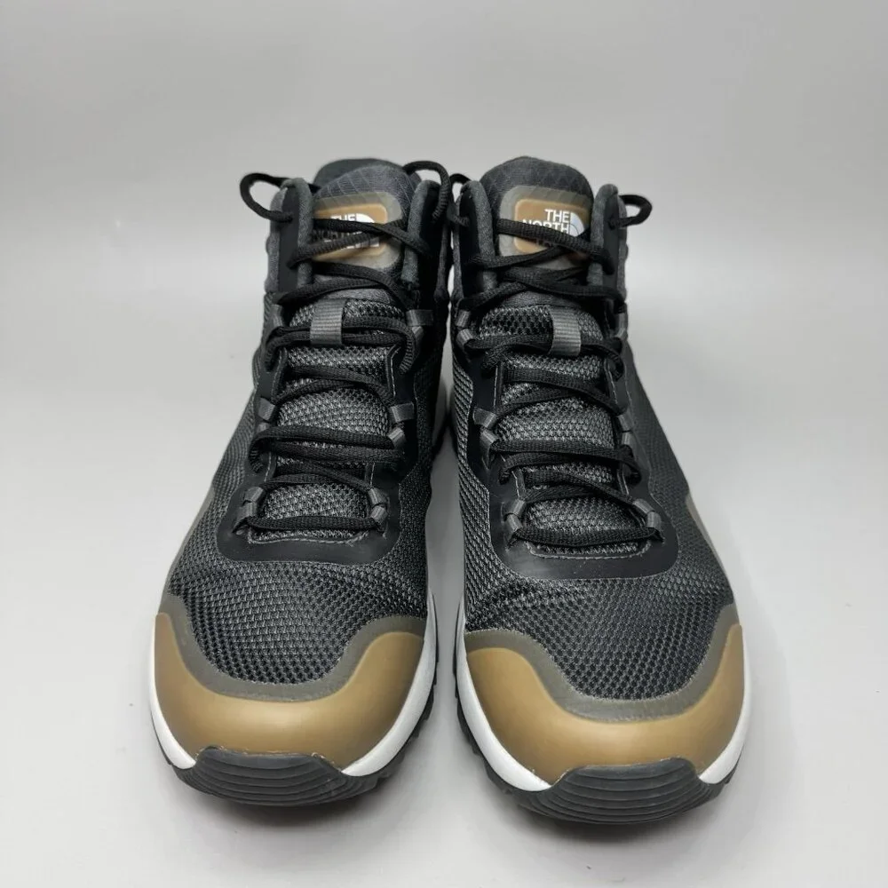 North Face Activist Mid Futurelight Grey Brown Hiking Boot Mens Size 10.5